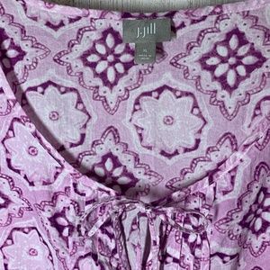 J. Jill Pink Moroccan Medallion Tunic